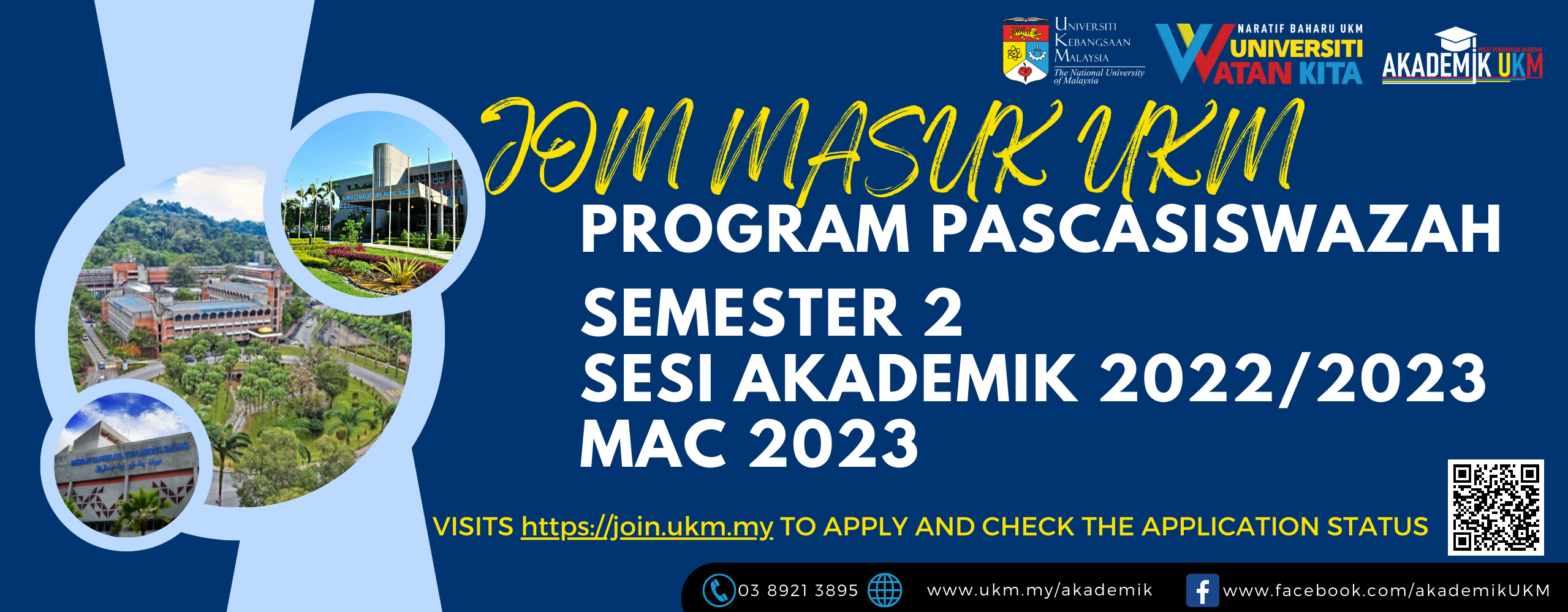 Kemasukan Program Pascasiswazah Semester 2 2022/2023