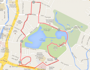 5km course map