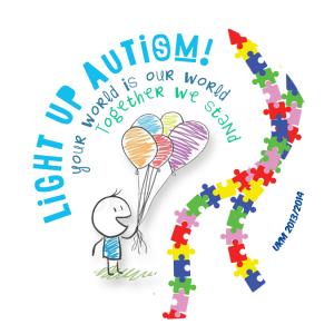 larian autism - button badge design 1