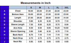 Size Measurements 