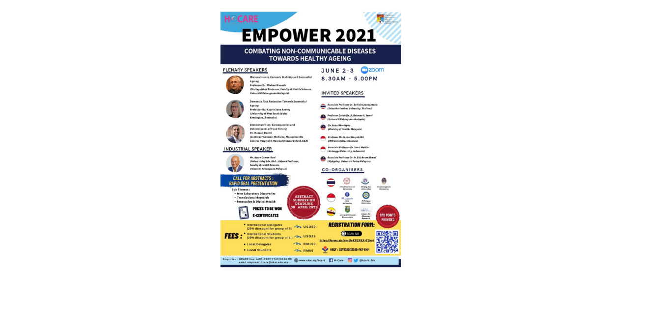EMPOWER 2021 : COMBATING NON-COMMUNICABLE DISEASES TOWARDS HEALTHY AGEING