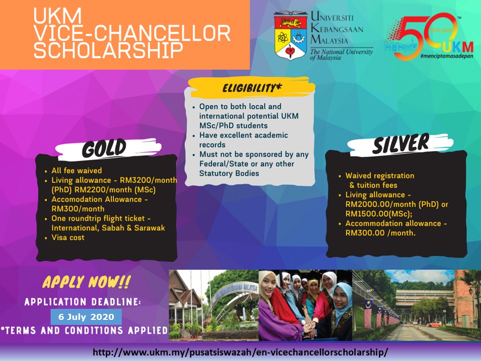 Ukm Vice Chancellor Scholarship Ukm Graduate Centre