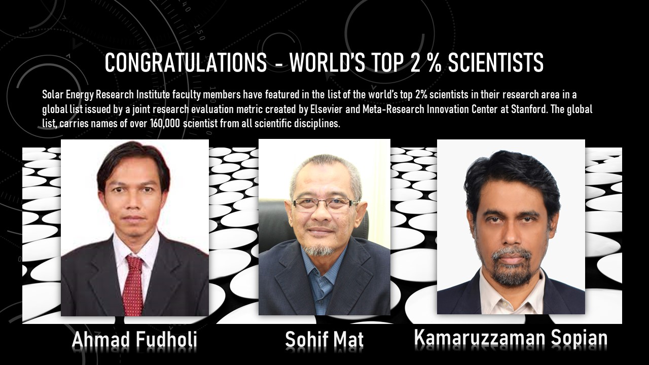 CONGRATULATIONS – World’s top 2 % Scientists