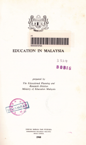 education in malaysia 1968