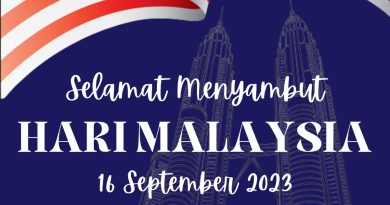 Selamat Menyambut Hari Malaysia yang ke-60 Tahun