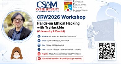 [CSAM-UKM] CRW2026 Workshop Hands-on Ethical Hacking with TryHackMe (Vulnversity & Kenobi)