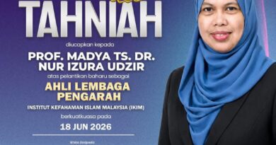 Congratulations to Prof. Madya Ts. Dr. Nur Izura Udzir on Appointment as Board Member of IKIM Congratulations to Prof. Madya Ts. Dr. Nur Izura Udzir on Appointment as Board Member of IKIM