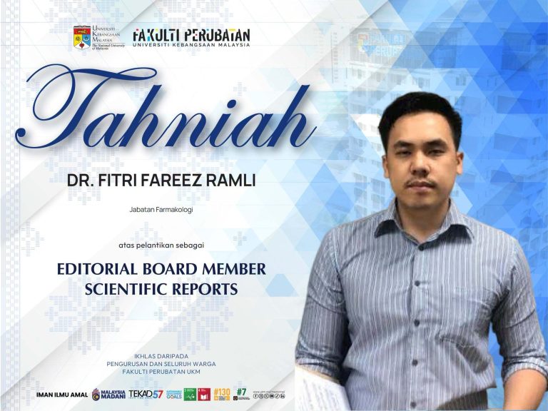TAHNIAH DR FITRI EDITORIAL BOARD MEMBER SCIENTIFIC REPORTS
