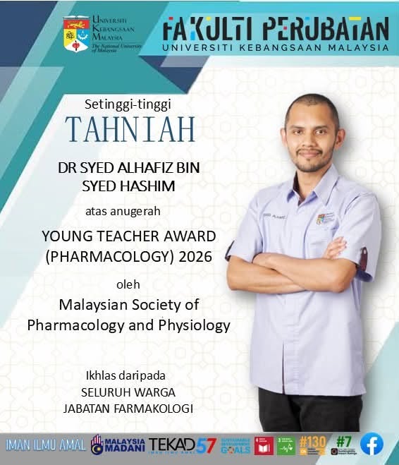 YOUNG TEACHER AWARD (PHARMACOLOGY) 2026