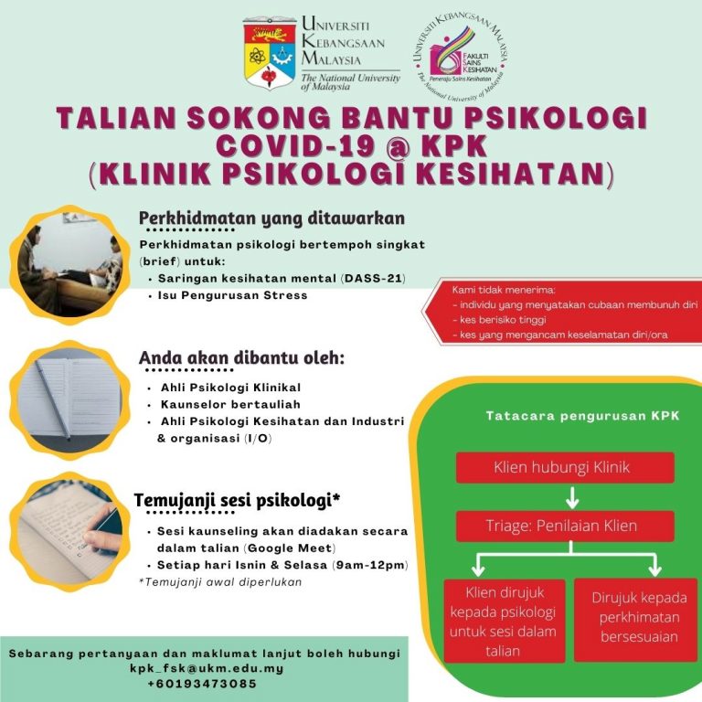 Klinik Psikologi Kesihatan Faculty Of Health Sciences