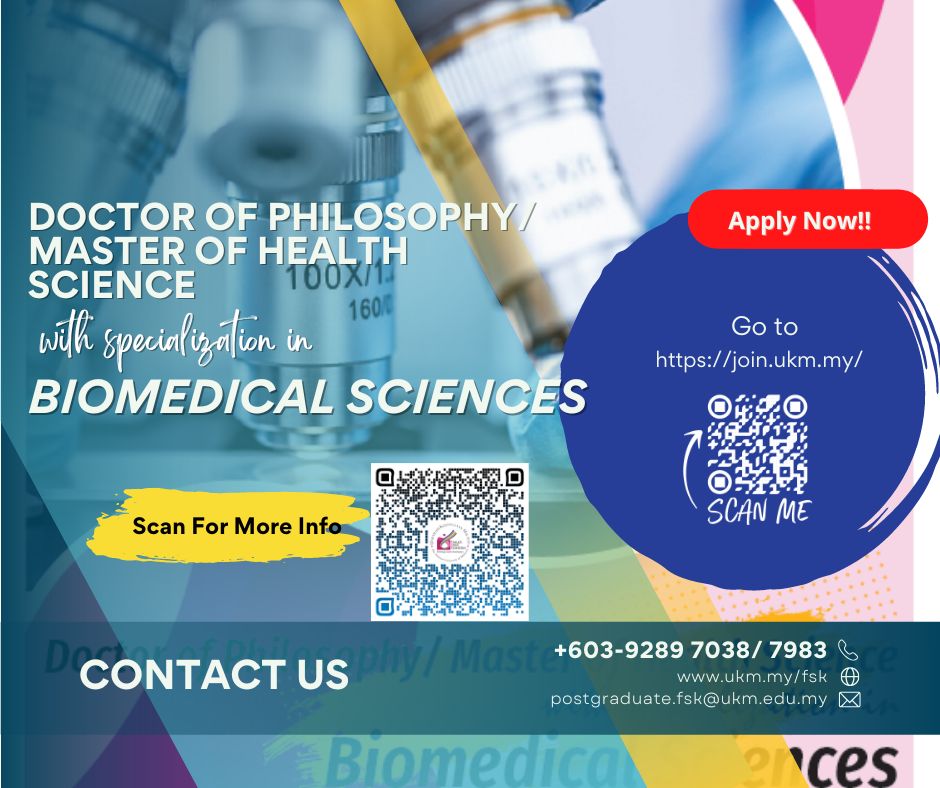 Doktor Falsafah/ Sarjana Sains Kesihatan Dengan Bidang Pengkhususan Sains Bioperubatan