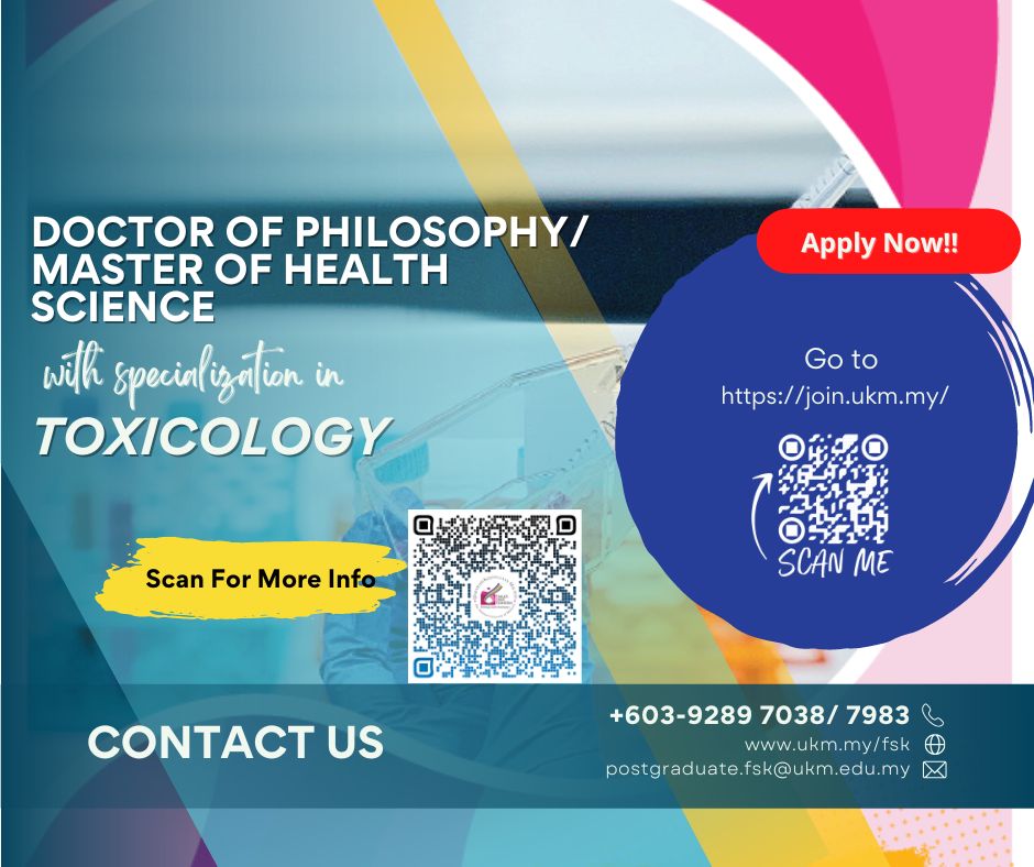 Doktor Falsafah/ Sarjana Sains Kesihatan Dengan Bidang Pengkhususan Toksikologi