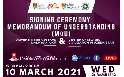 Majlis Menandatangani Memorandum Persefahaman (MoU) antara UKM dan Centre of Islamic Civilization in Uzbekistan