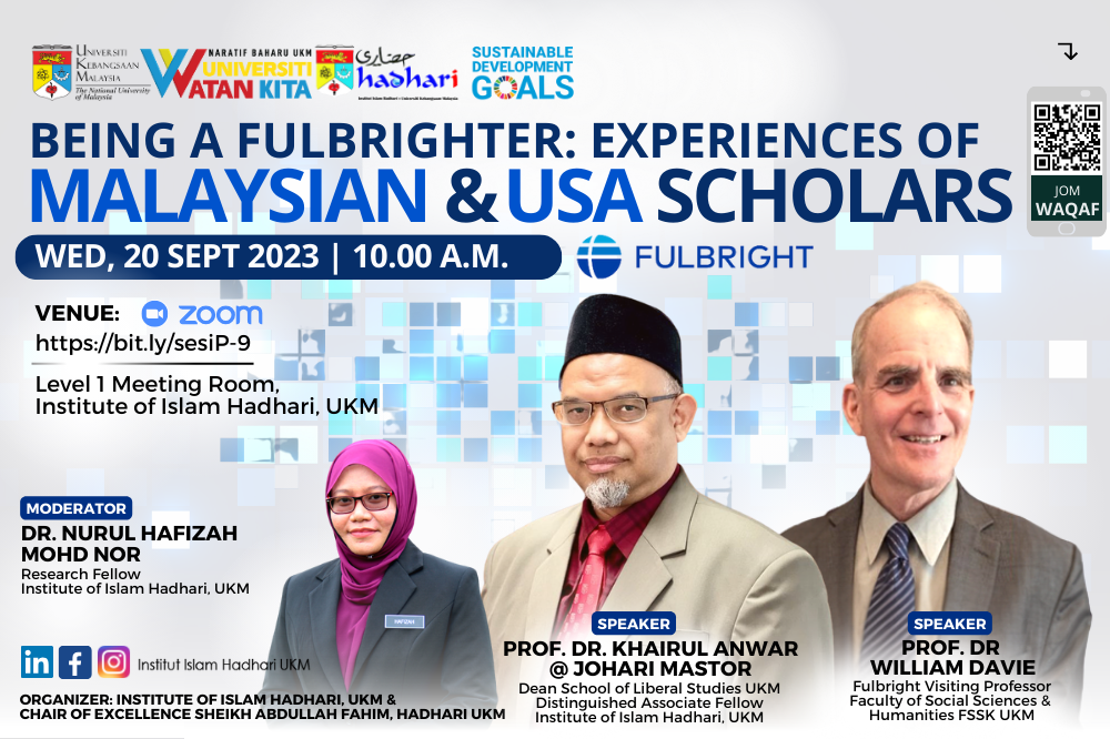 A sharing session “Being a Fulbrighter: Experiences of Malaysian and USA Scholars”