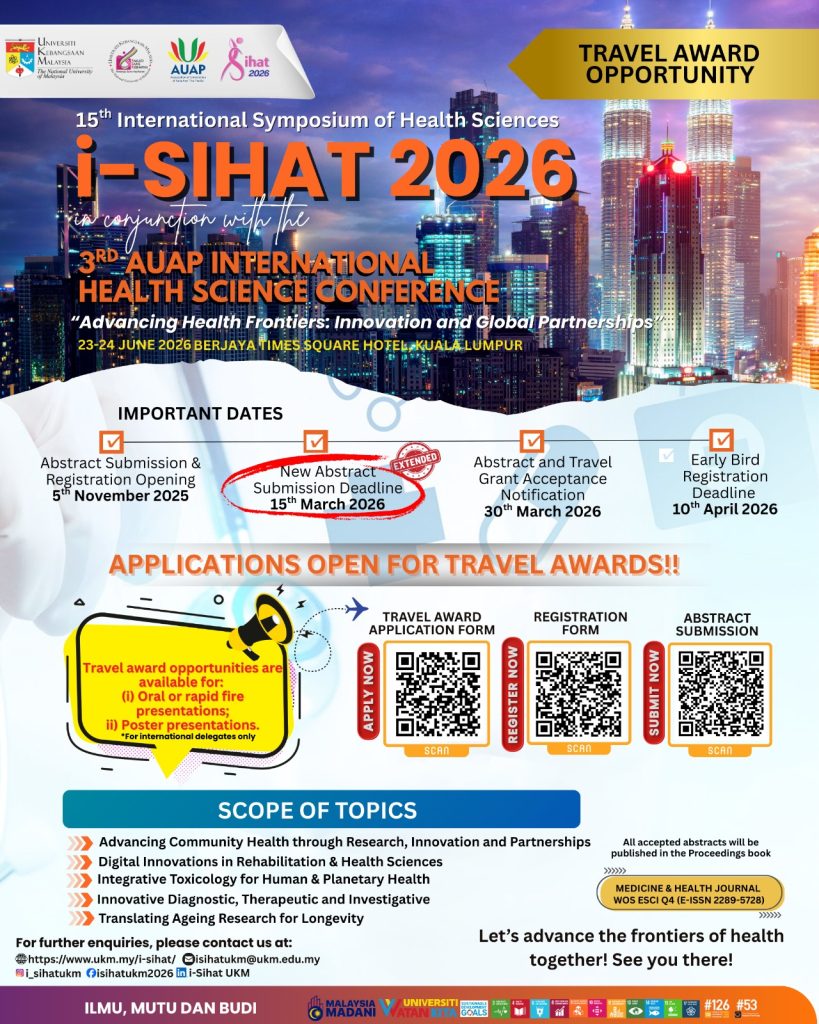 🌟 Travel Award Opportunity – i-SIHAT 2026🌟