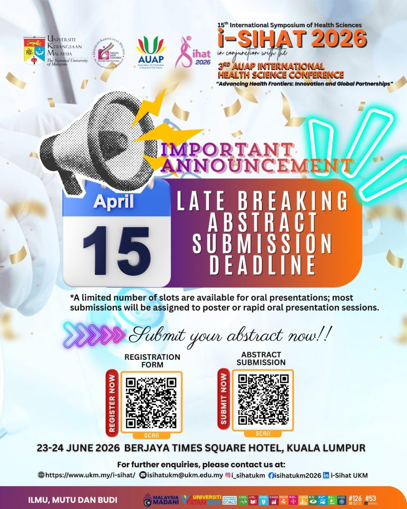 Important!!! Late Breaking Abstract Submission Deadline