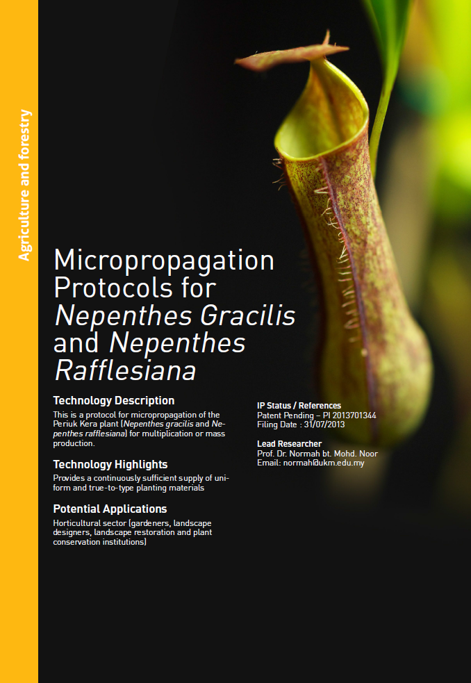 1_002_Micropropagation Protocols for Nepenthes Gracilis and Nepenthes Rafflesiana