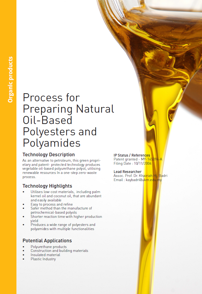 1_022_Process for Preparing natural Oil-Based Polyesters and Polyamides