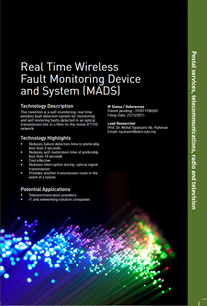 8_132_Real Time WirelessFault Monitoring Device and System (MADS)