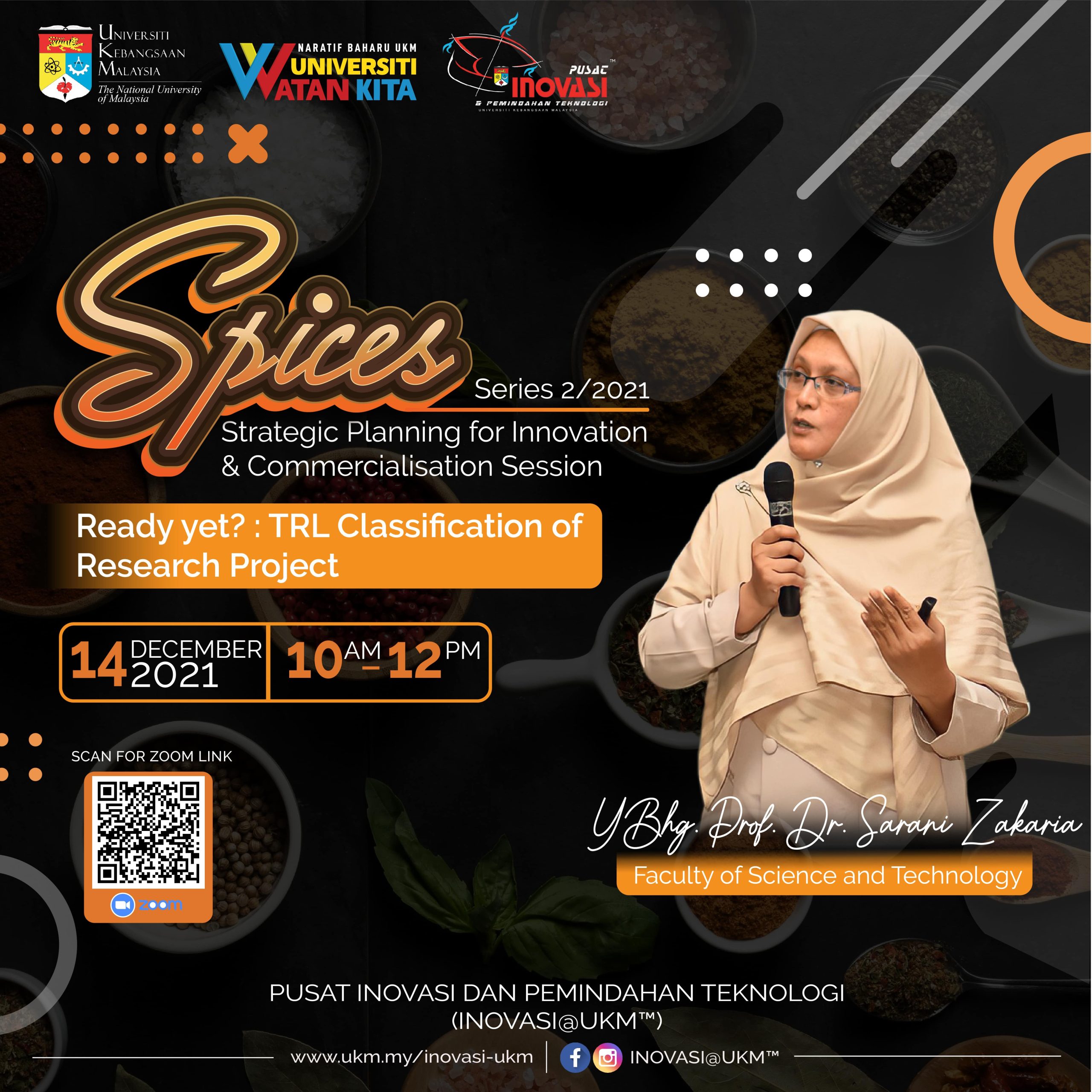 Strategic Planning For Innovation & Commercialisation Session (SPICES) Series 2/2021