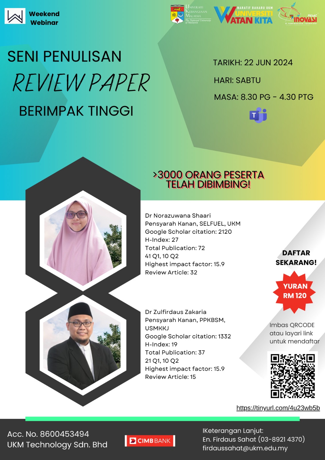 Webinar “Seni Penulisan REVIEW PAPER Berimpak Tinggi”