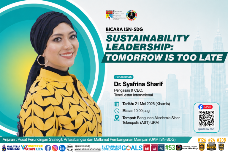Bicara UKM ISN-SDG : Dr. Syafrina Sharif