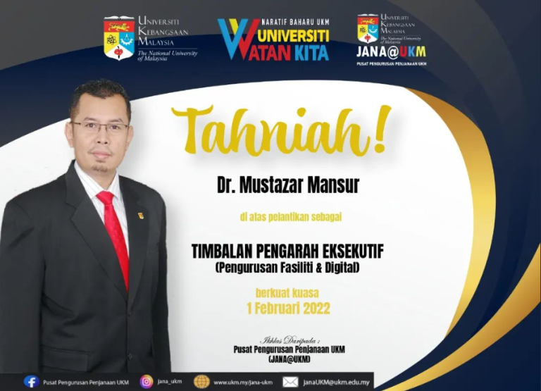 Tahniah Atas Pelantikan Baharu