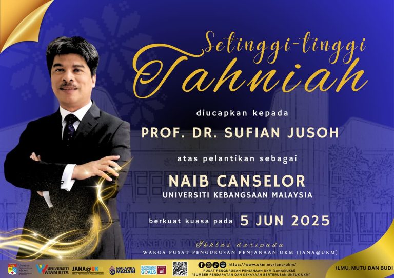Tahniah YBhg. Prof. Dr. Sufian Jusoh