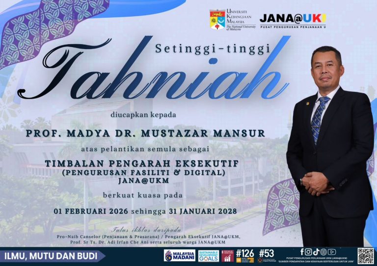 Setinggi-tinggi Tahniah dan Syabas
