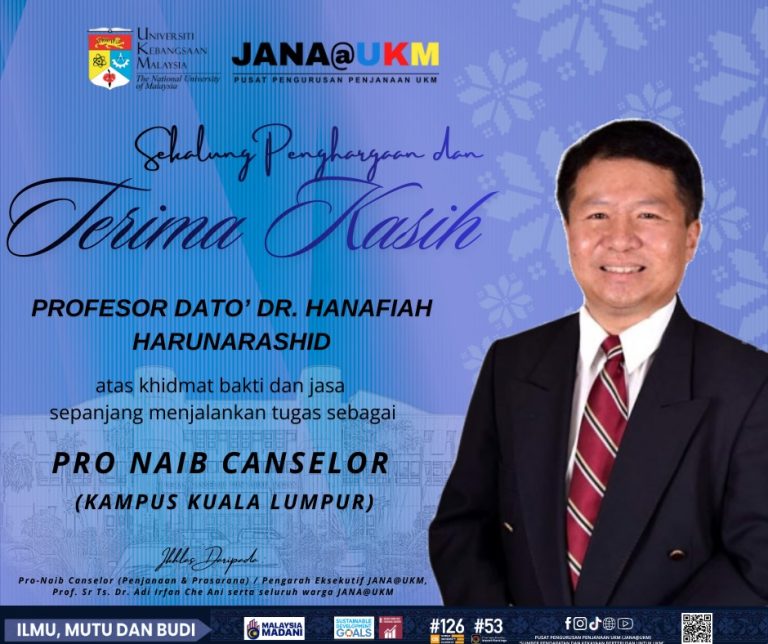 Sekalung Penghargaan & Terima Kasih, Profesor Dato’ Dr. Hanafiah Harunarashid