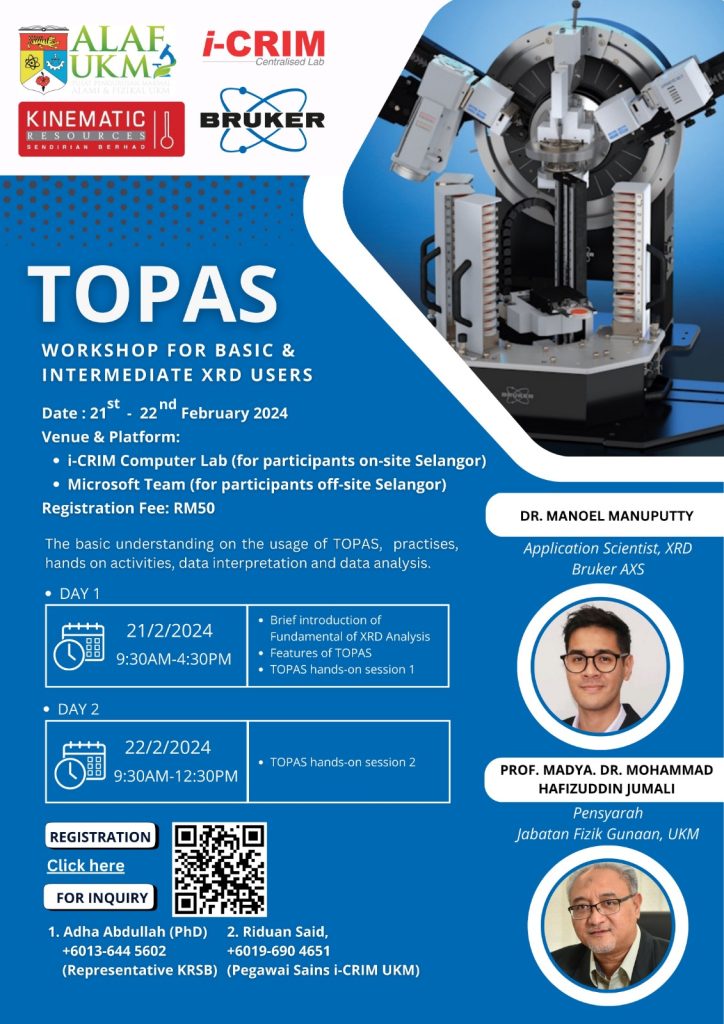 TOPAS for Basic & Intermediate XRD Users – Department of Applied Physics