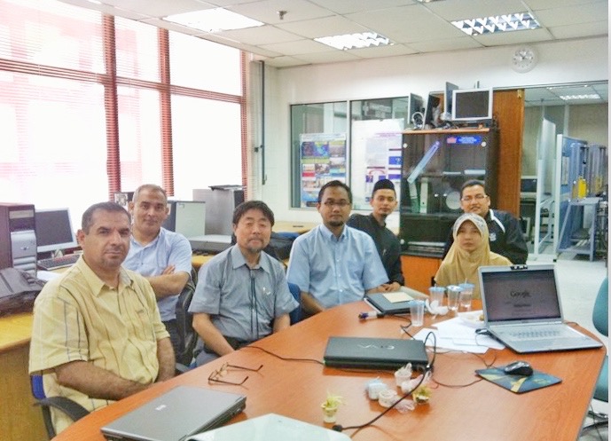 Prof. Ahmad Kamal with a group of young lecturers or postgraduate students