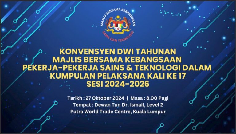 TAHNIAH PELANTIKAN JAWATAN DI MAJLIS BERSAMA KEBANGSAAN SAINS DAN TEKNOLOGI SESI 2024-2026