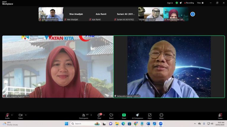 Sesi Perkongsian bertajuk ‘Wanita dan Penyakit Boleh Dicegah’ telah disampaikan oleh Dr Masdalina Azhari, Pengarah Pusat Kesihatan Universiti UKM