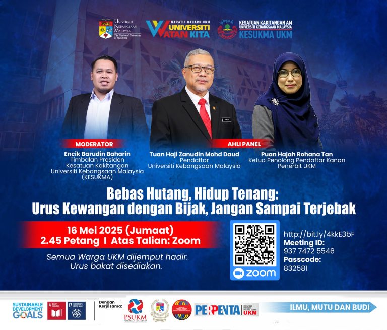 Sesi Perkongsian Ilmu “Bebas Hutang, Hidup Tenang: Urus Kewangan Dengan Bijak, Jangan Sampai Terjebak”