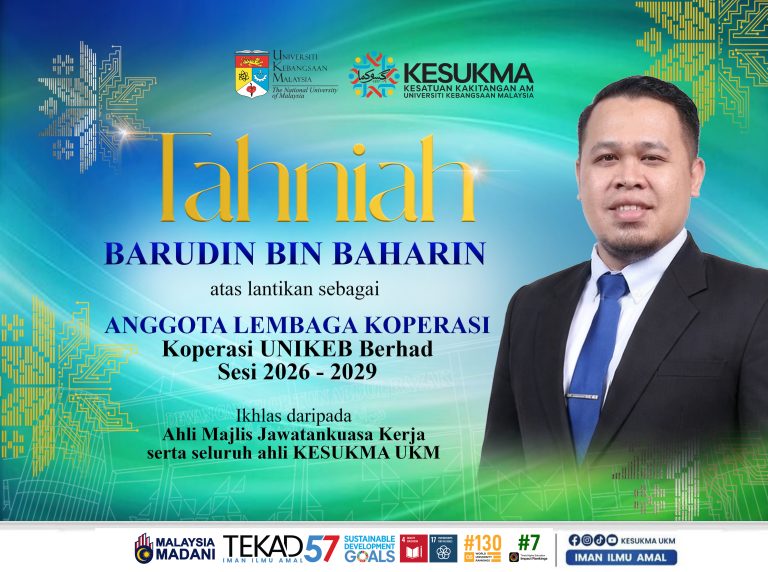 Pelantikan sebagai Anggota Lembaga Koperasi (ALK) Koperasi UNIKEB Berhad (Sesi 2026 – 2029)