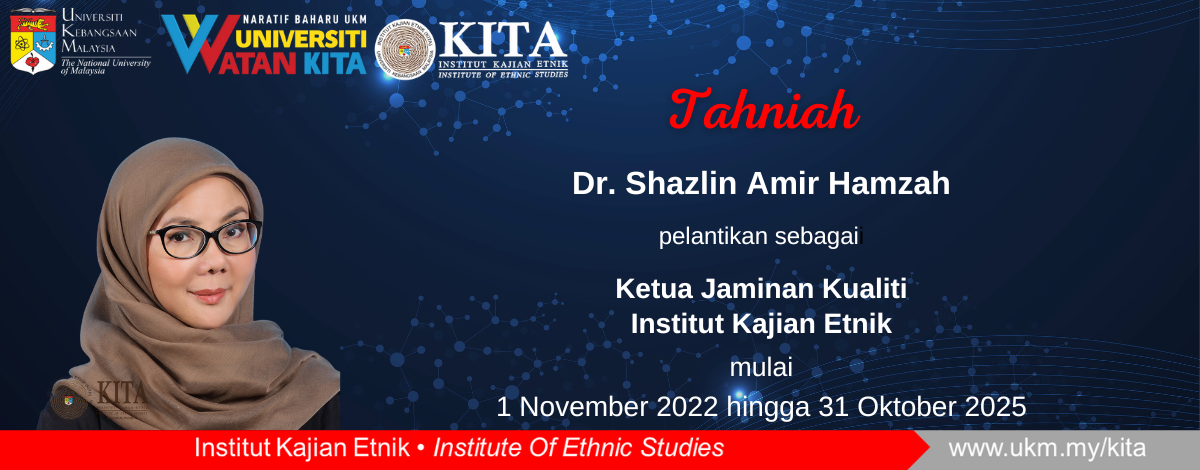 Tahniah KJK KITA baharu, Dr Shazlin Amir Hamzah