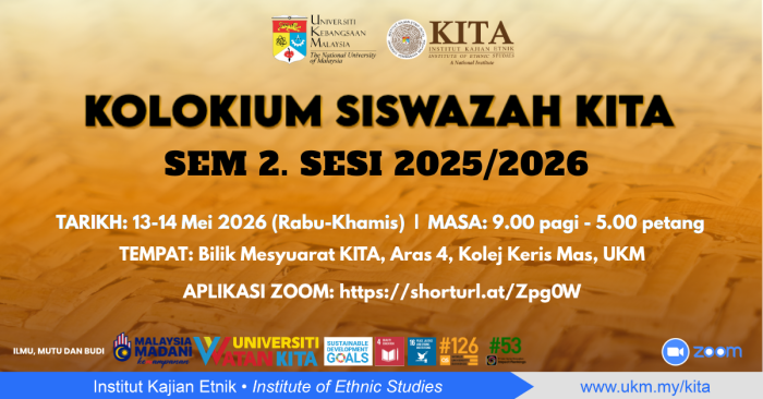 2/2025-2026 KITA Postgraduate Colloquium, May 13-14, 2026