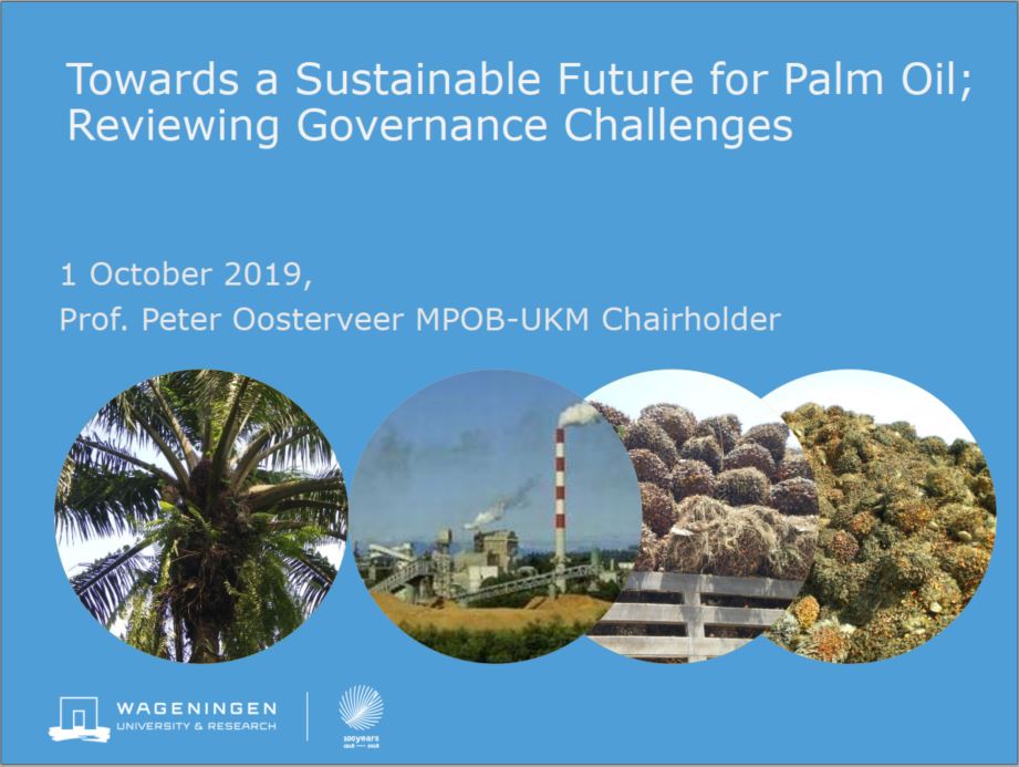 Towards a Sustainable Future for Palm Oil; Reviewing Governance Challenges