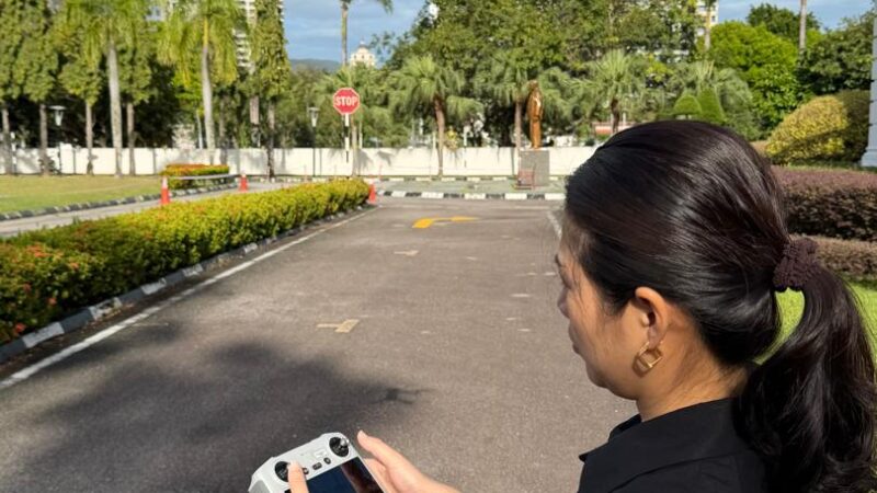 Penerbangan VR Dron untuk Pemetaan 3D