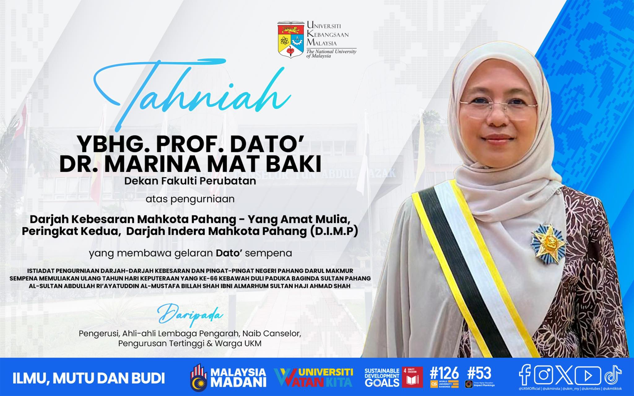 YBHG. PROF DATO' DR. MARINA MAT BAKI