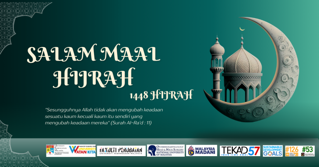 Green Gradient Illustration Islamic New Year Facebook Post