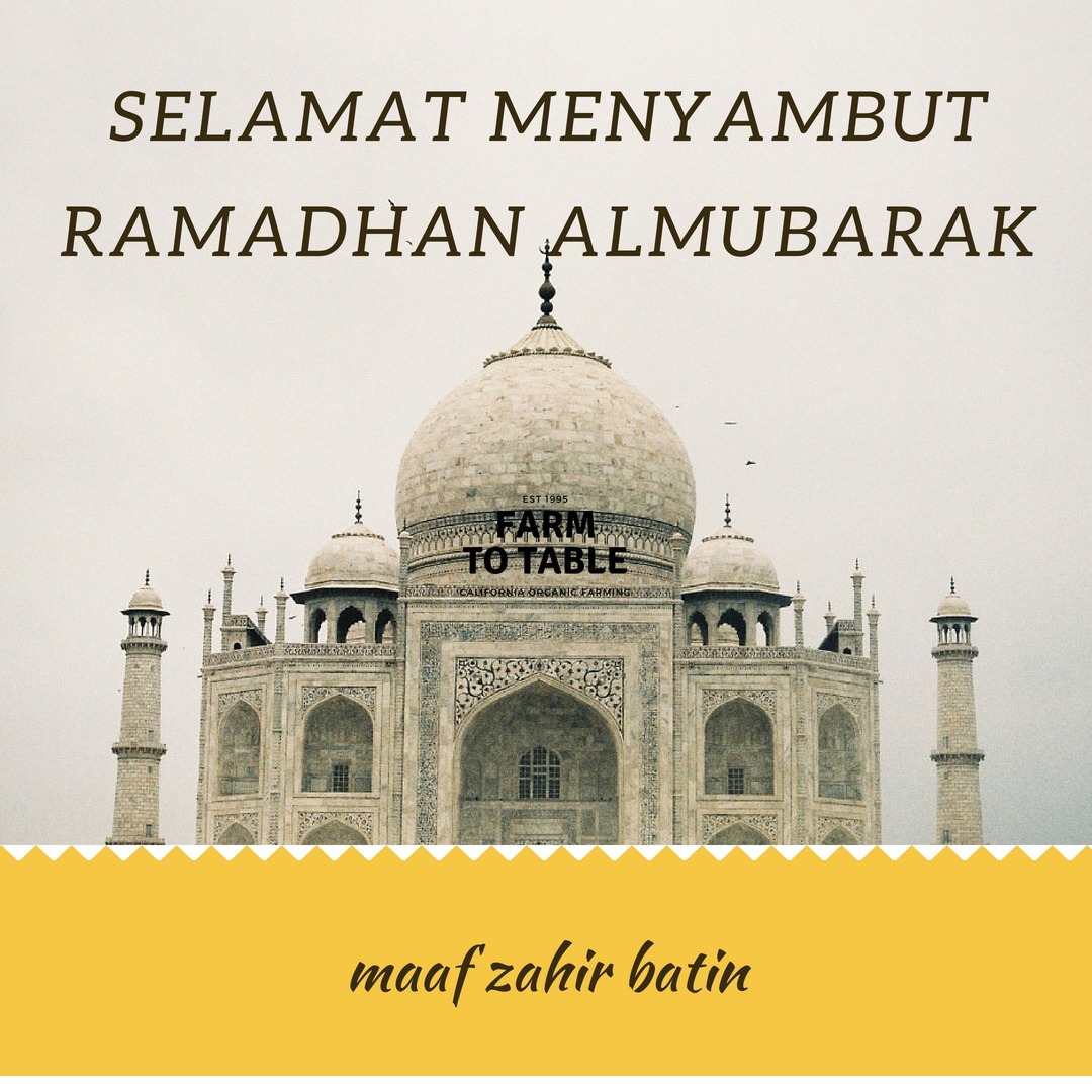 Selamat Menyambut Ramadhan Almubarak