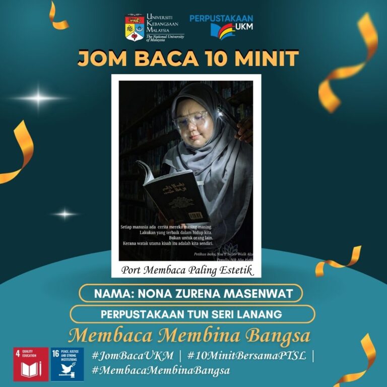 SOROTAN LENSA: CABARAN REALITI MEMBACA WARGA PERPUSTAKAAN UKM!