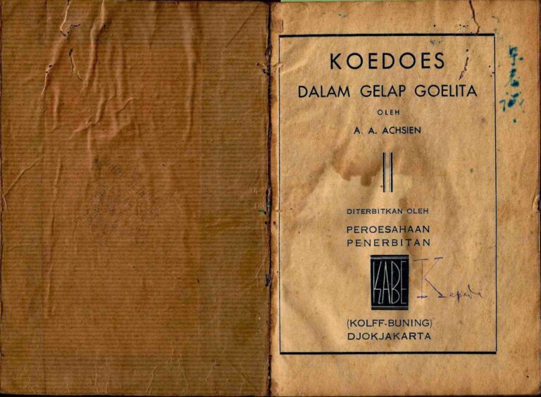 Bahan Nadir 0196 (Koedoes dalam gelap goelita)