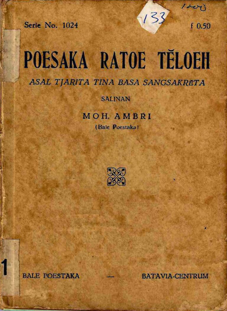 Bahan Nadir 0226 (Poesaka ratoe teloeh, asal tjarita tina basa sangsak reta)
