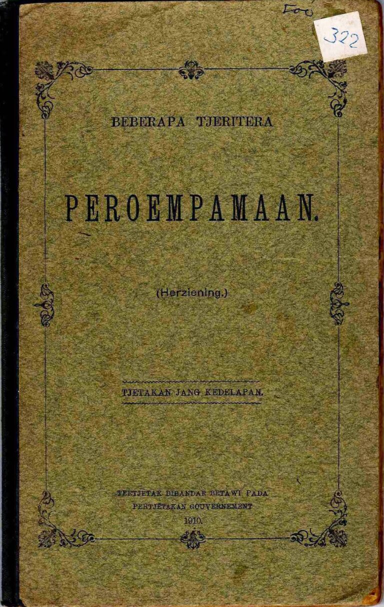 Bahan Nadir 0255 (Beberapa tjeritera peroempamaan)
