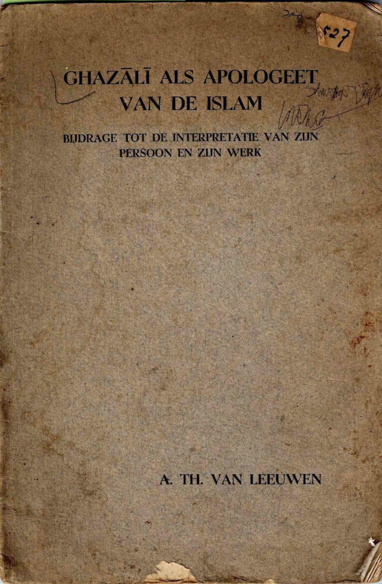 Bahan Nadir 0036 (Ghazali als apologeet van de Islam)