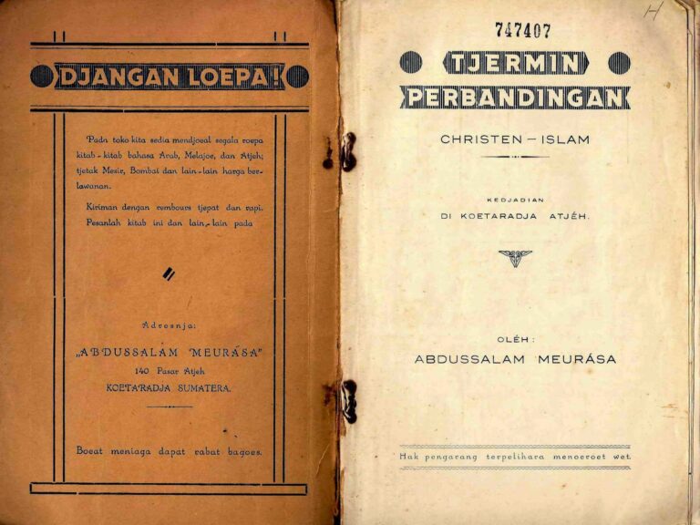 Bahan Nadir 0040 (Tjermin perbandingan Christen – Islam)