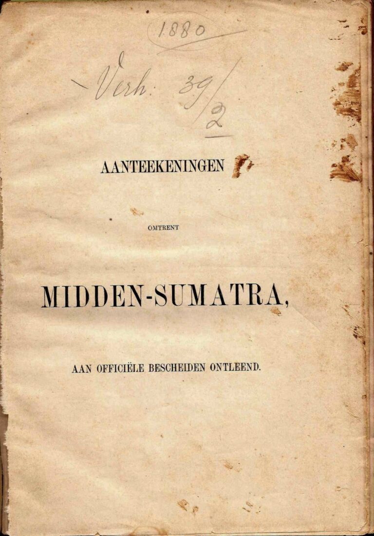 Bahan Nadir 0864 (Omtrent midden-Sumatra: aan Officiele bescheiden ontleend)
